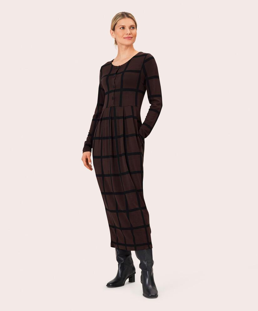 Nilana JERSEY Kjole, Coffee Bean, hi-res