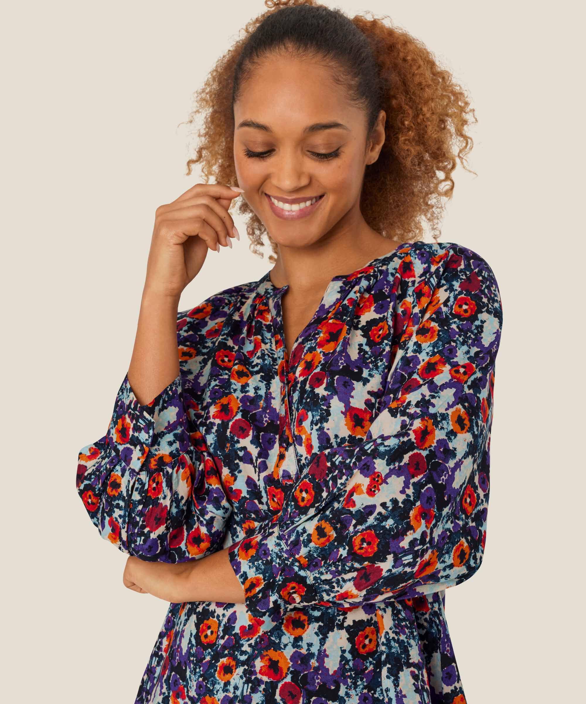 Delhia Top, Meadow Violet