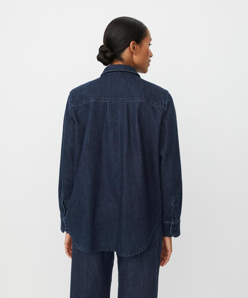 Ishana Denim Skjorte, Dark Denim