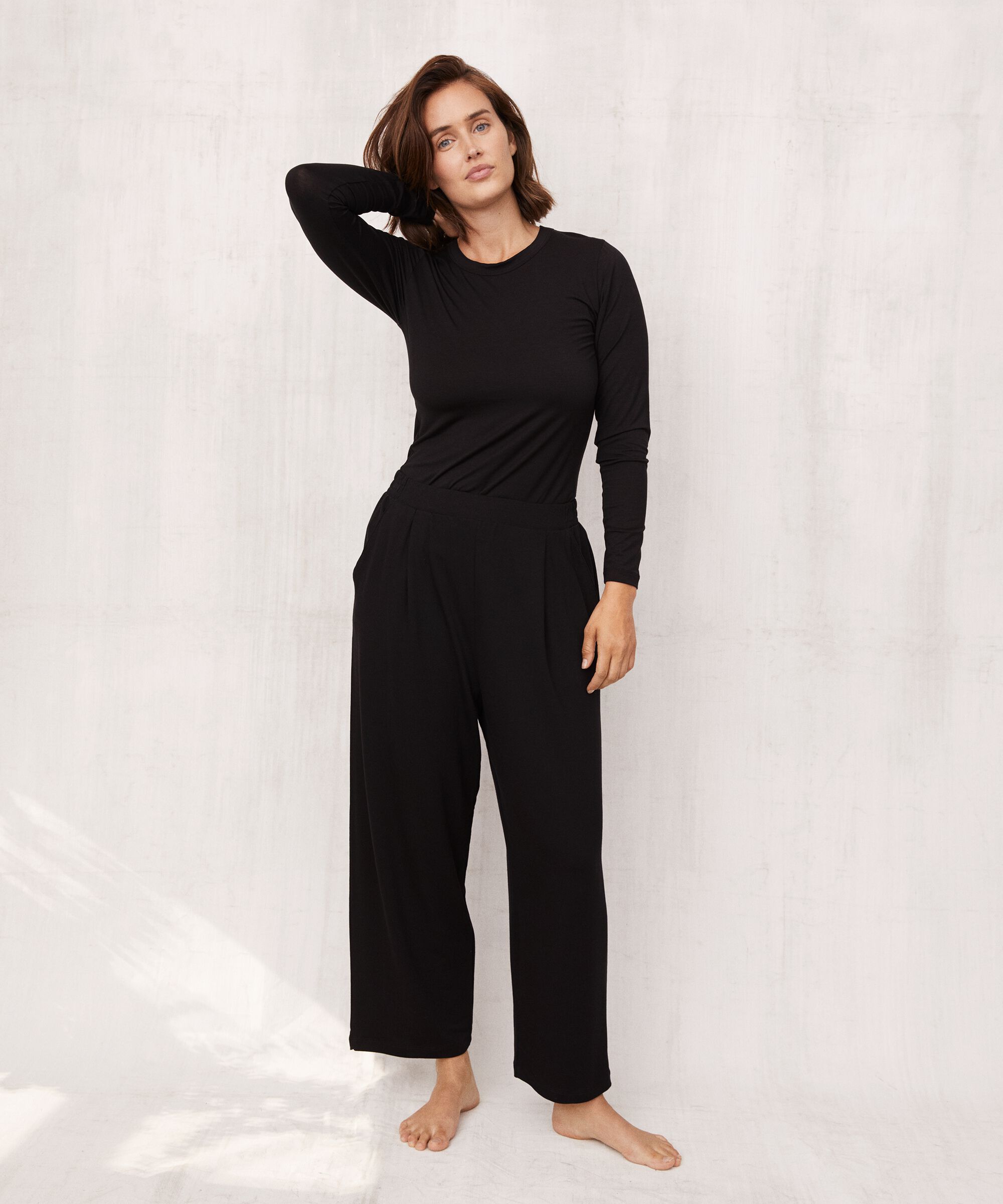 Penelope JERSEY Bukser, Black