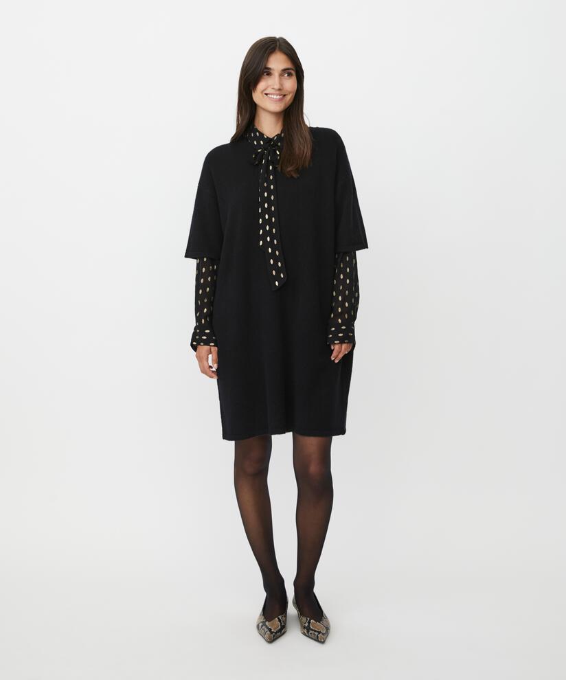 Nyrovia Uld Kjole, Black