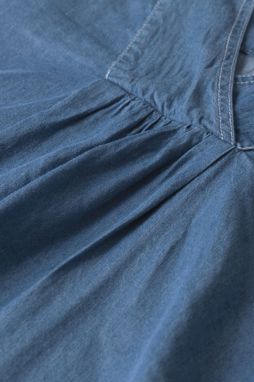 DOMICIA BLUSE, Blue Denim