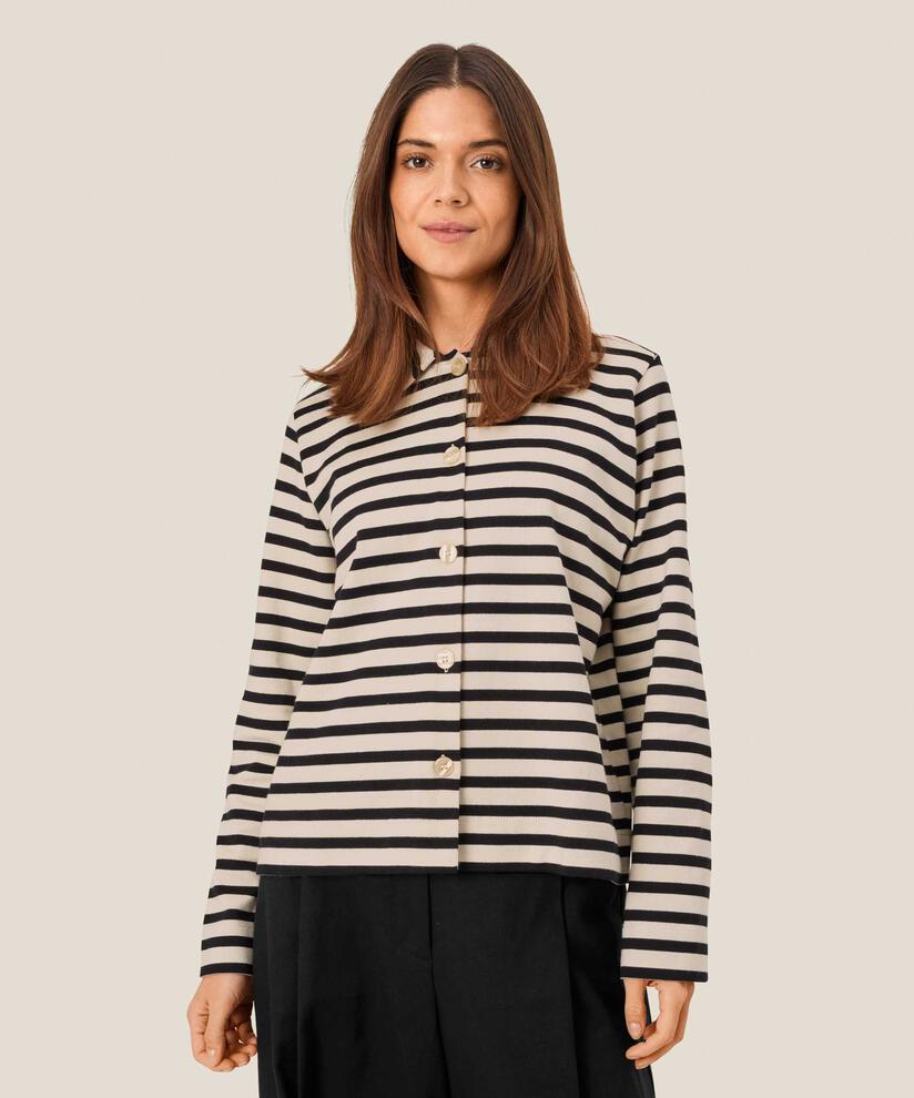 Inette JERSEY Skjorte, Black