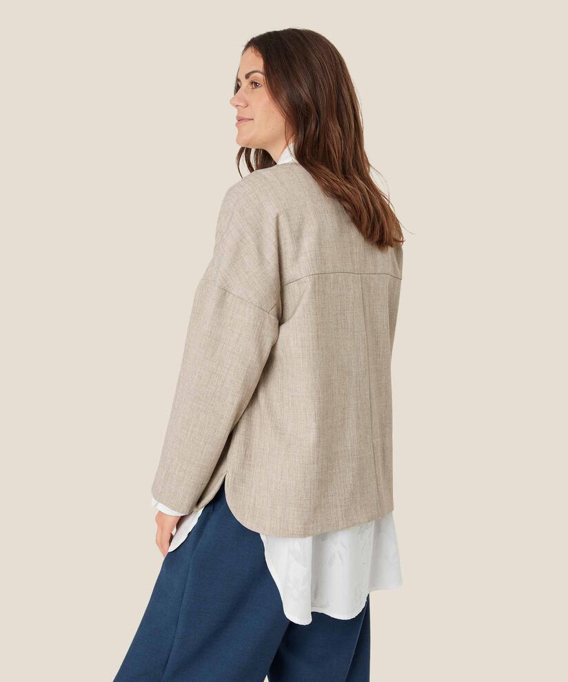 Journee Jakke, Beige melange