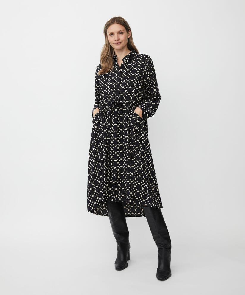 Novany Skjortekjole, Black