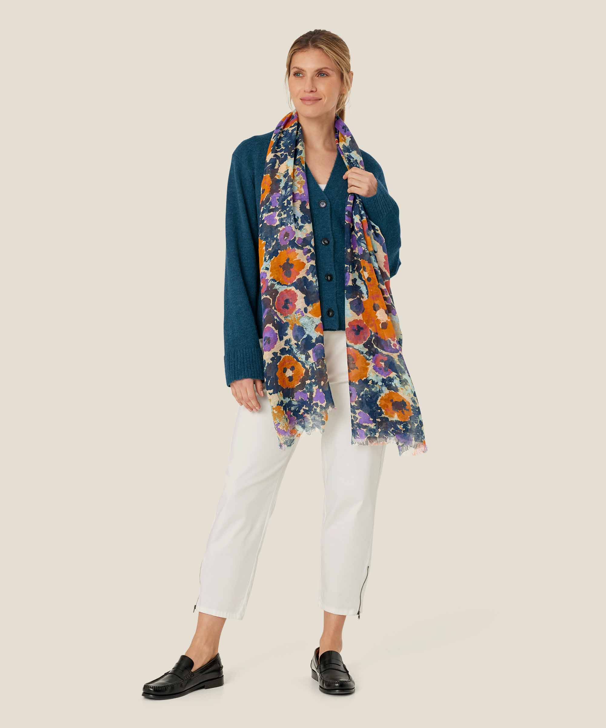 Aidalo Tørklæde, Meadow Violet