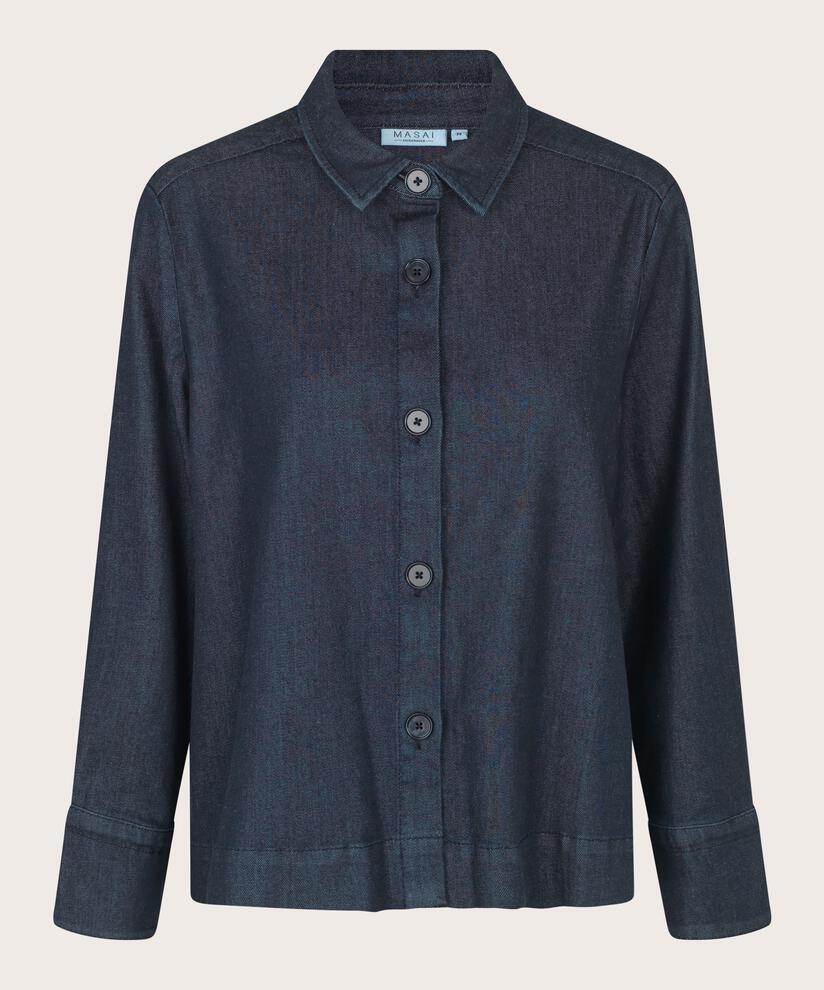 Iowa Denim Skjorte, Dark Denim