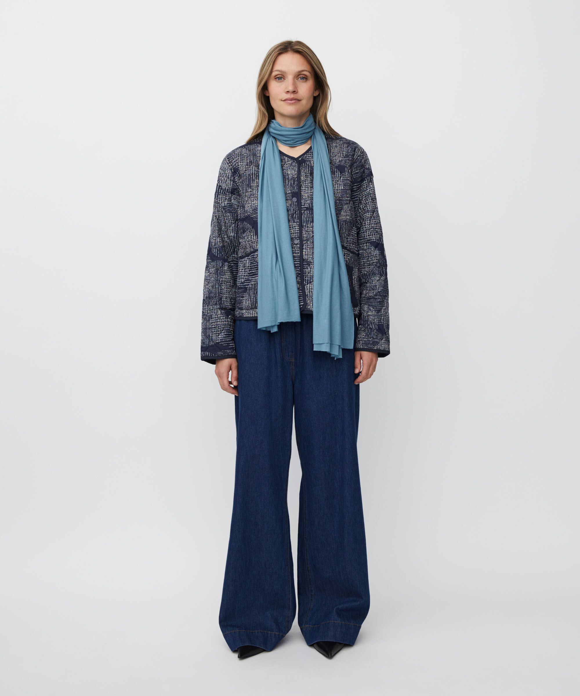 Amega JERSEY Tørklæde, Proven Blue