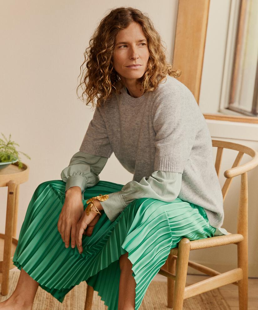 Fallan Top, L. Grey mel.