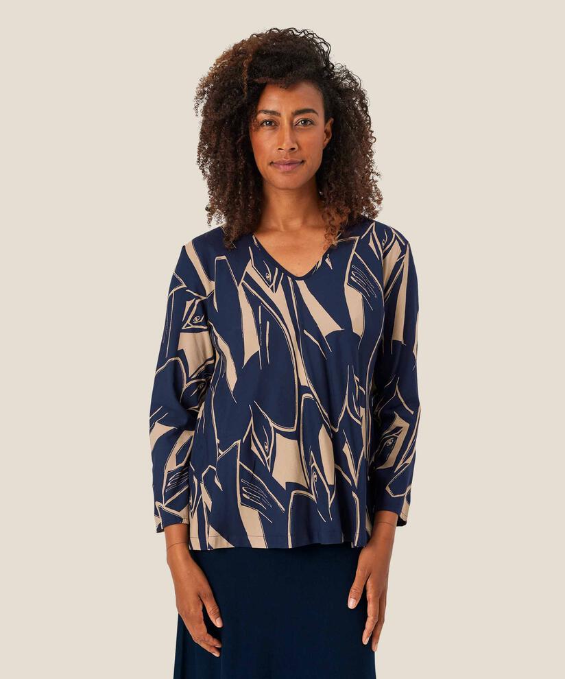Kala Top, Navy Blazer