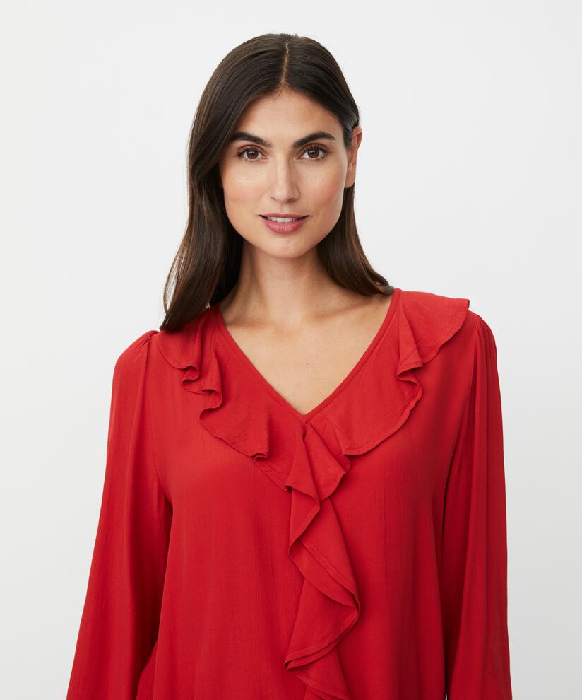 Beauna Top, Scarlet Sage
