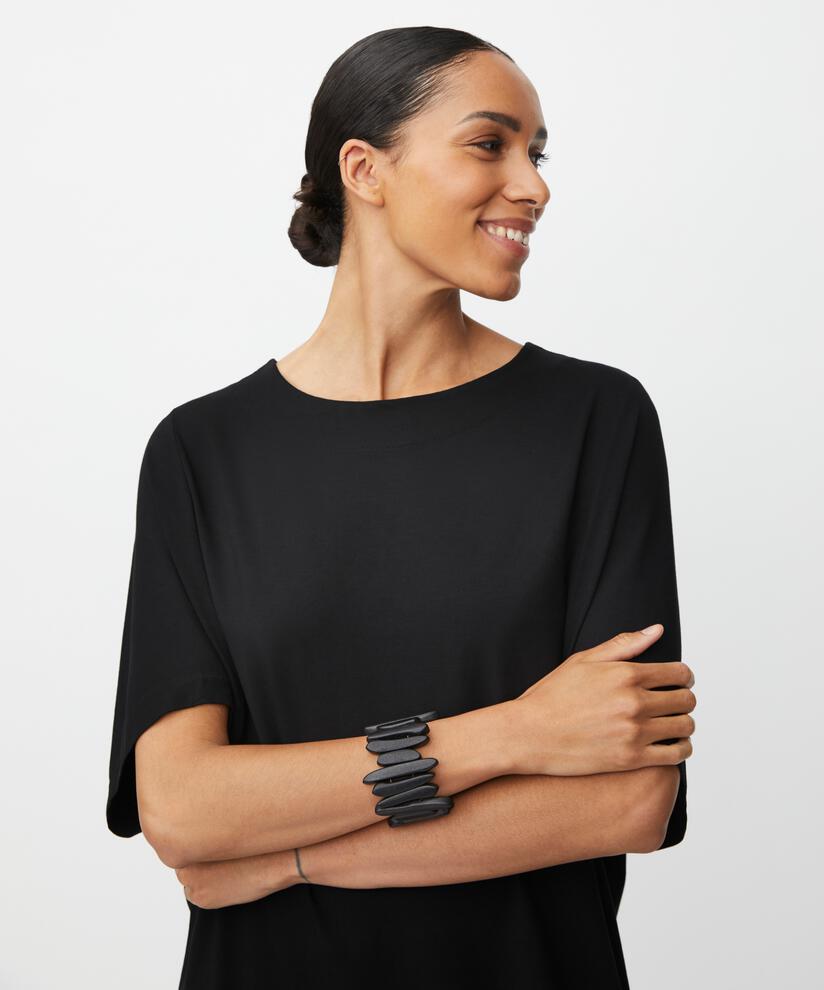 Nattie JERSEY Kjole, Black