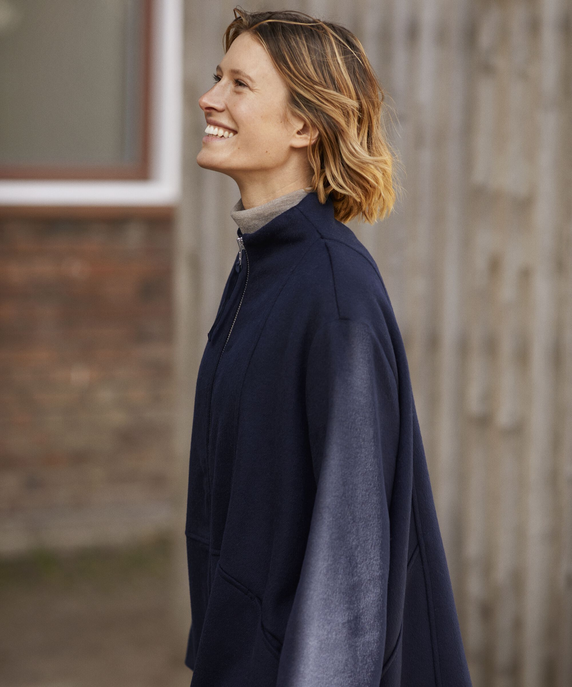 Thorvi uld frakke, Navy Blazer
