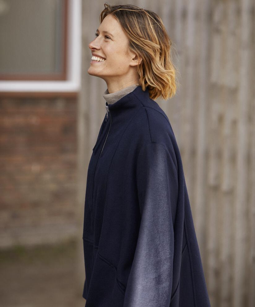 Thorvi uld frakke, Navy Blazer