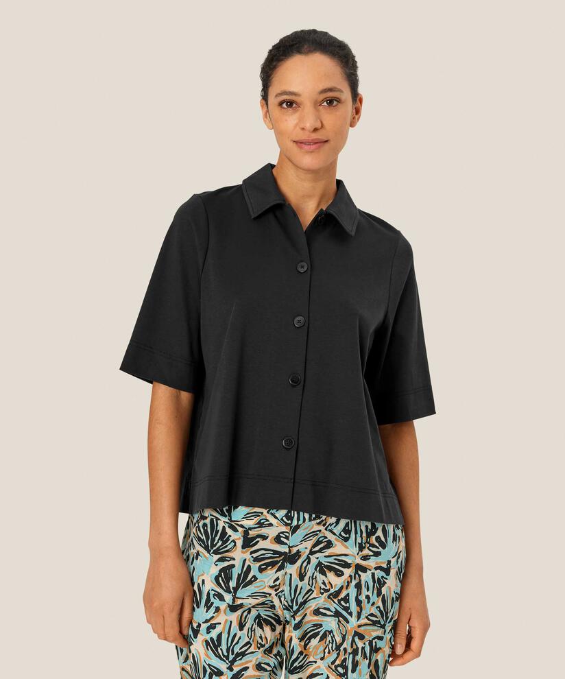 Ingelisa JERSEY Skjorte, Black