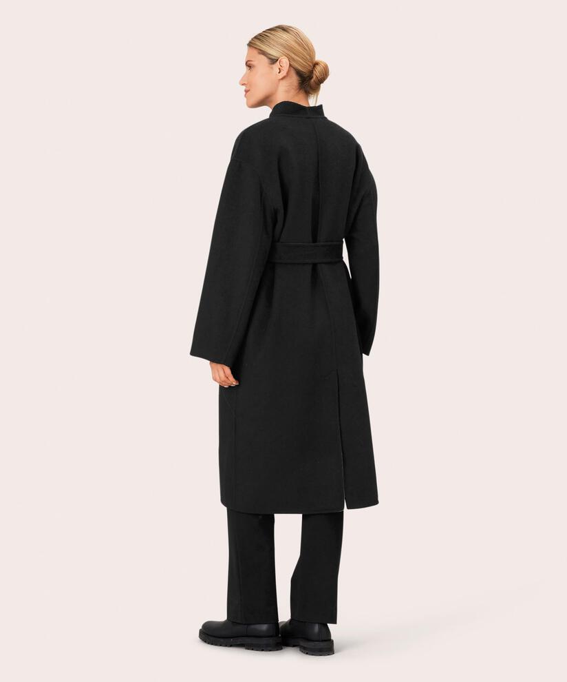 Tora Uldfrakke, Black/m.grey.m