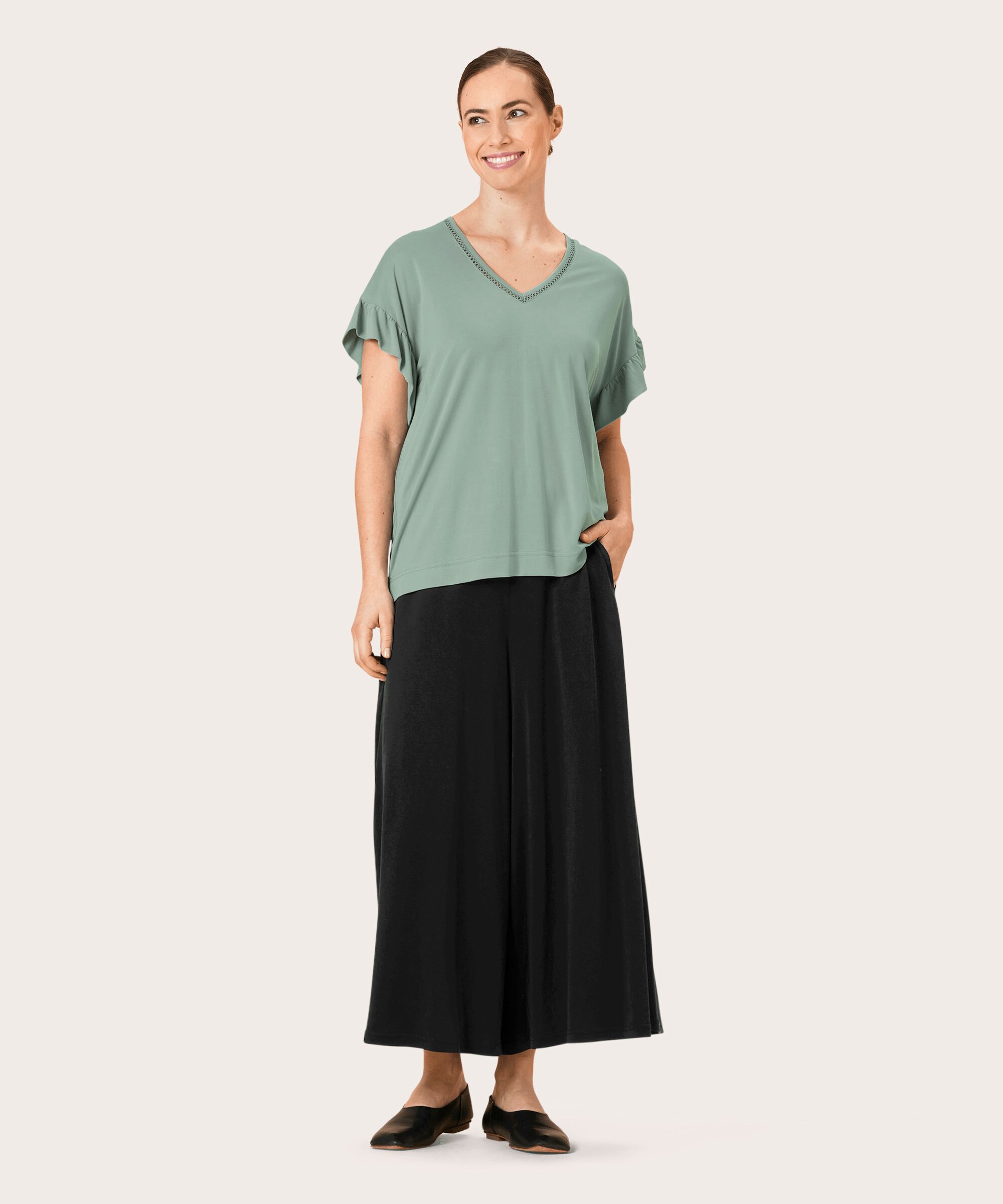 PAMELLA JERSEY BUKSER, Black