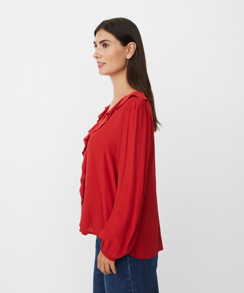 Beauna Top, Scarlet Sage