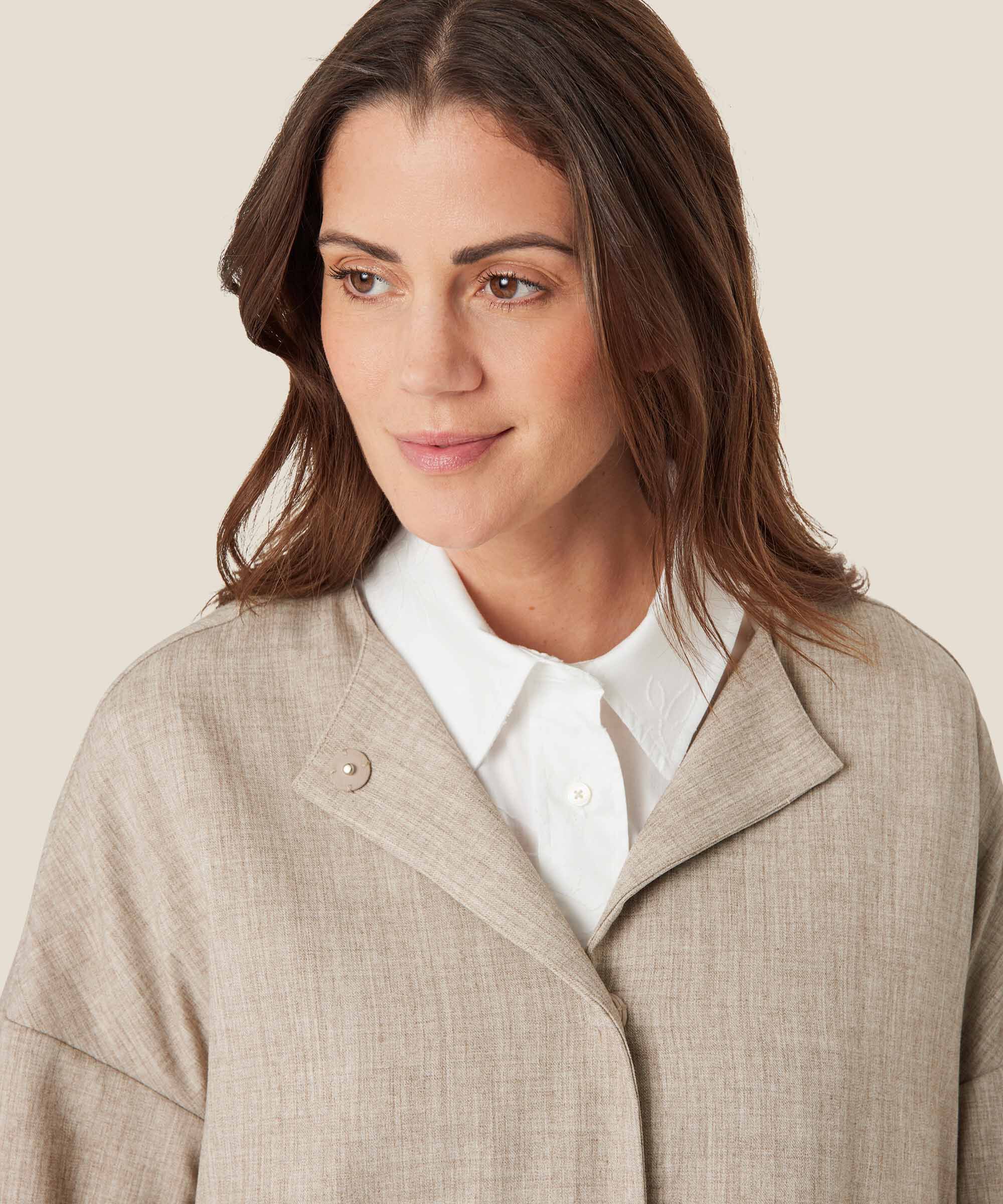Journee Jakke, Beige melange