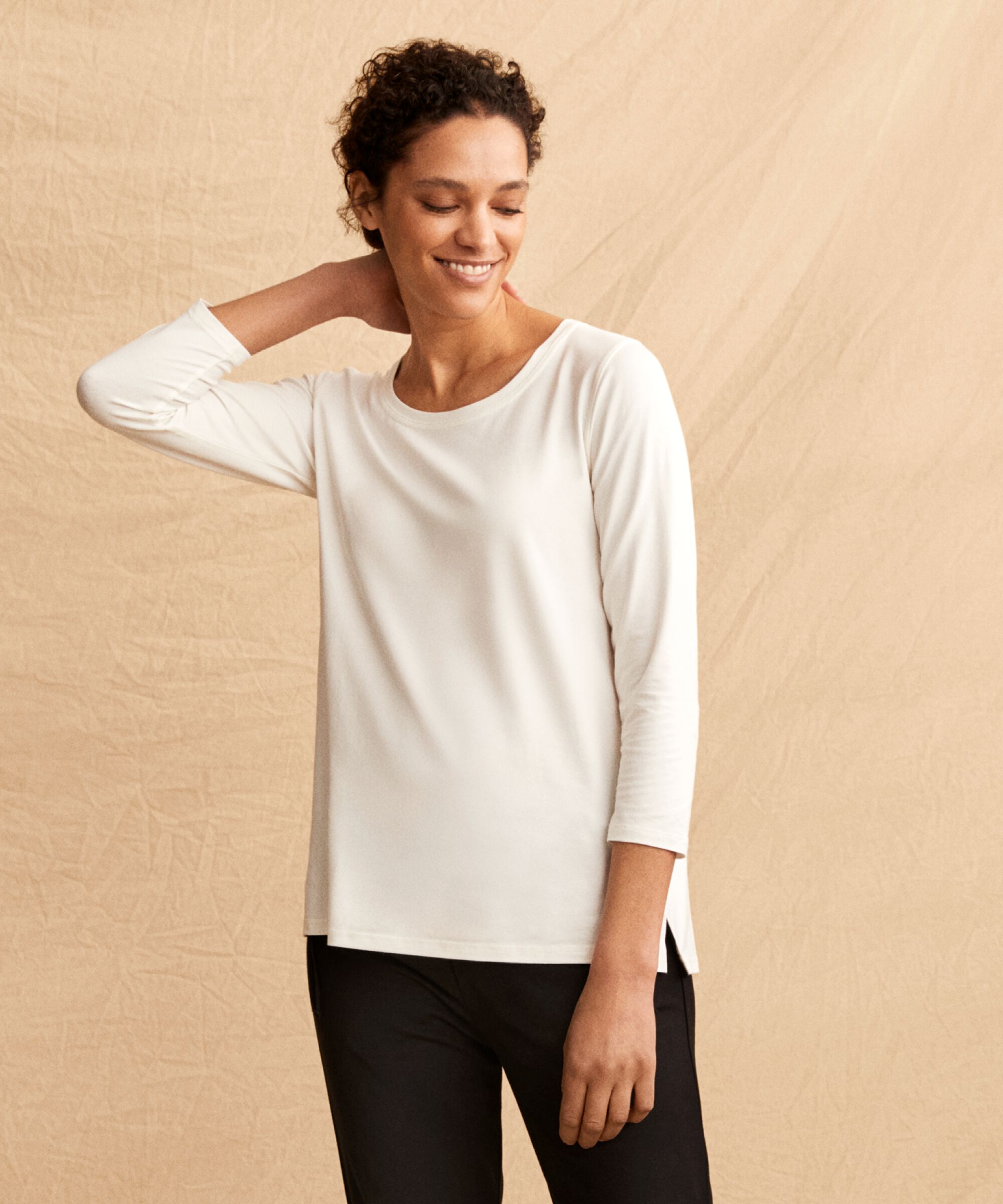 Cecille JERSEY Top, Cream