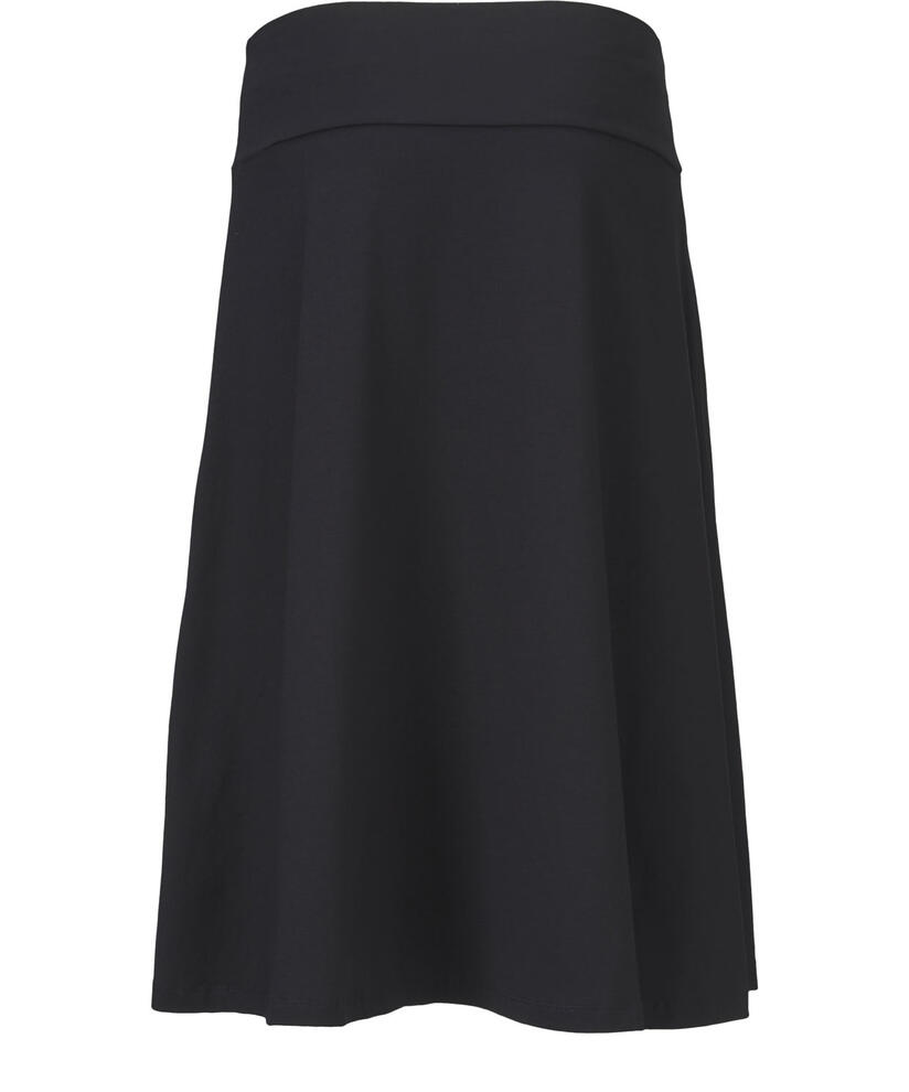 Saba JERSEY Nederdel, Black, hi-res