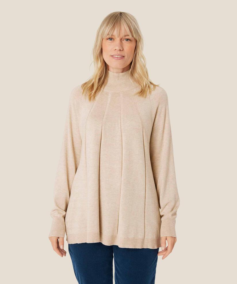 Funse Top, L beige mel
