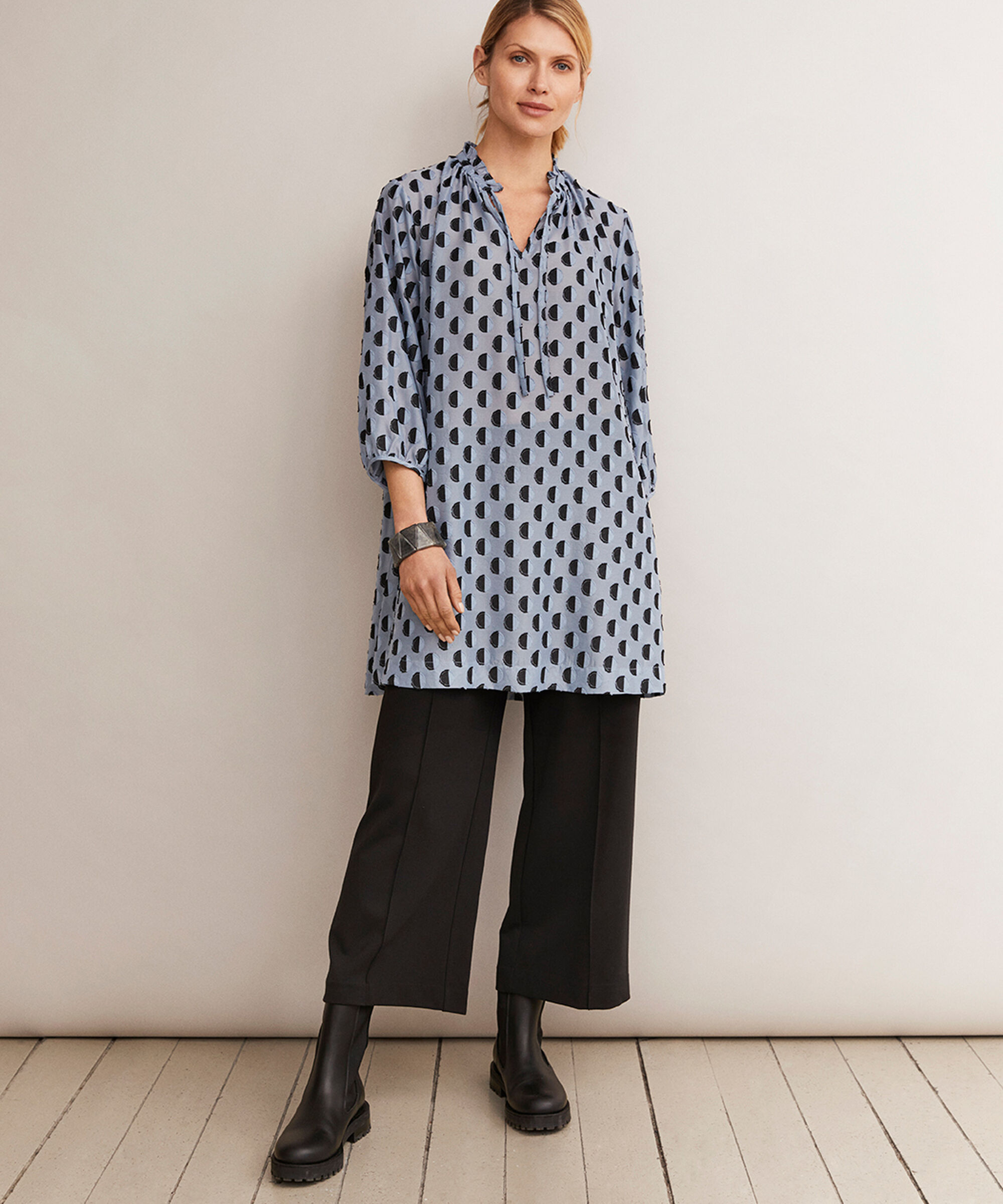 GIVA TUNIKA, Faded Denim