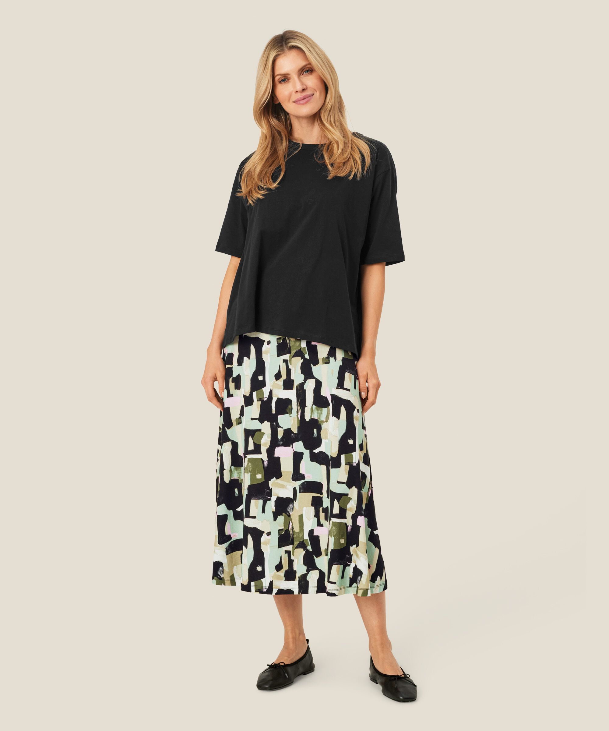 Sabrina JERSEY Nederdel, Frosty Green