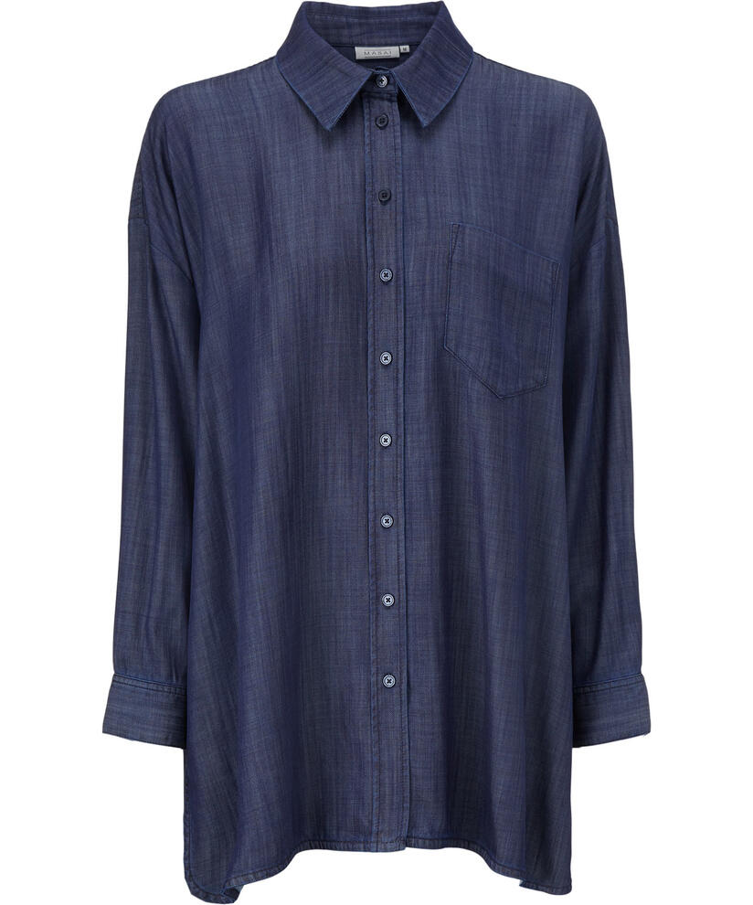 IVETTA SKJORTE, Dark Denim