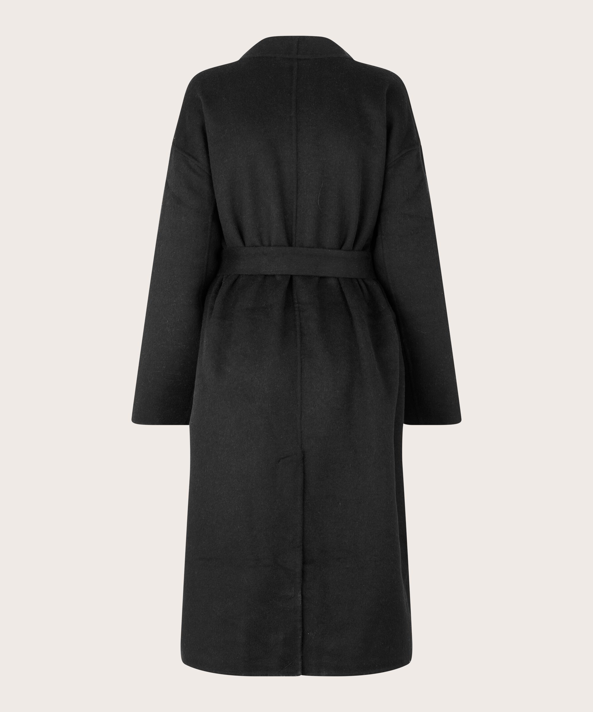 Tora Uldfrakke, Black/m.grey.m