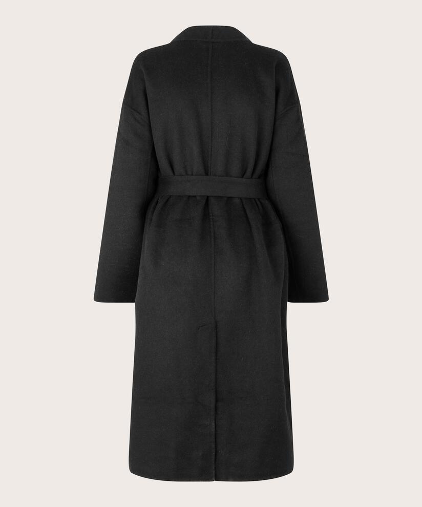 Tora Uldfrakke, Black/m.grey.m