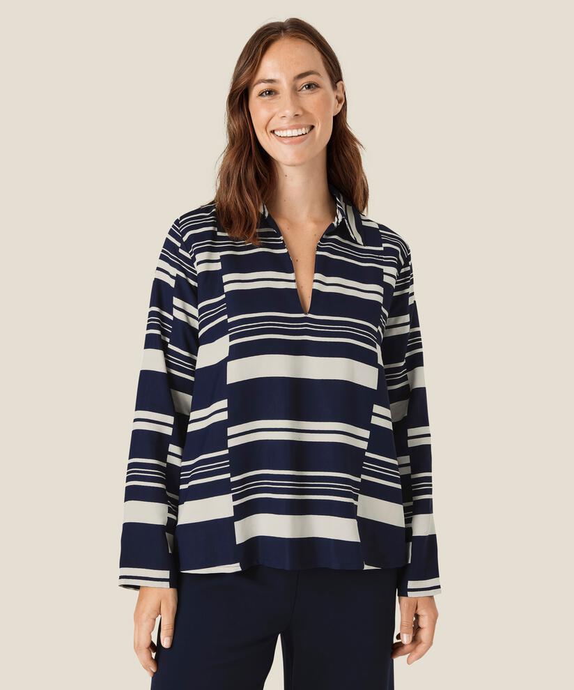 Bonela Top, Navy Blazer