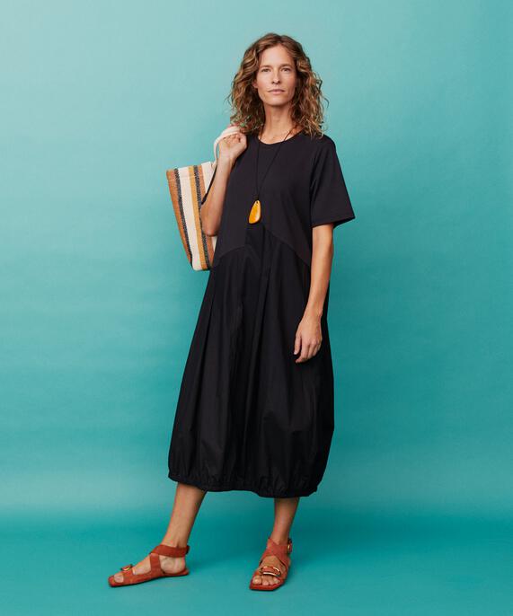 Naholin JERSEY Kjole, Black