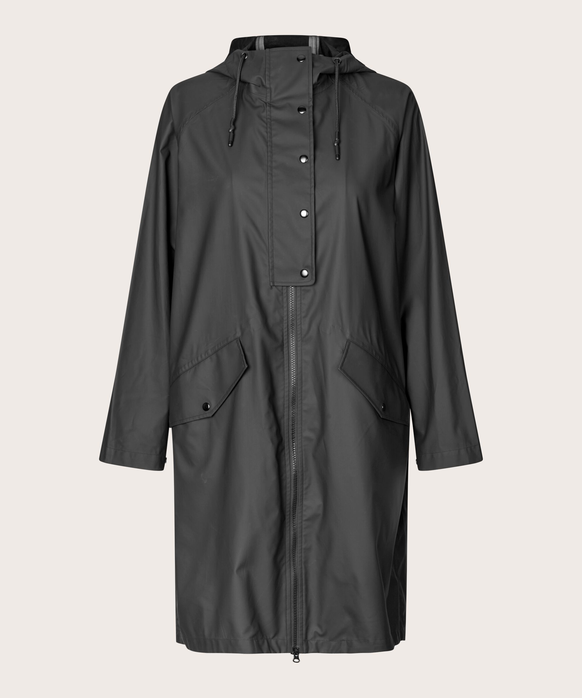 Theia Regnfrakke, Black