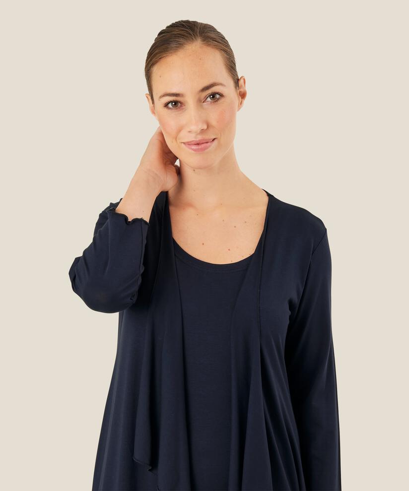 Ibone Jersey Cardigan, Navy