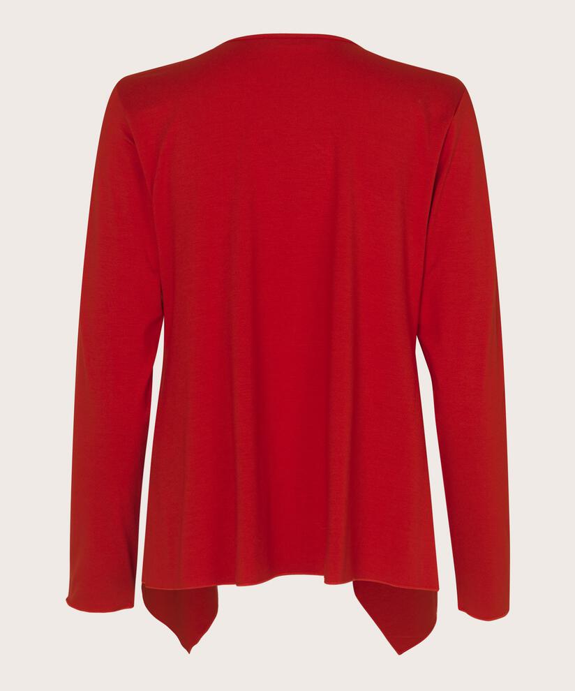 Itally JERSEY Cardigan, Goji Berry, hi-res