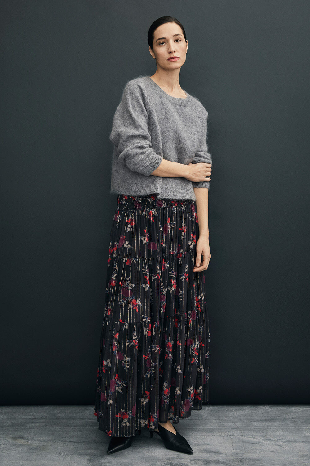 Fathia Uldtop - Quiet Shade, Sondrani Nederdel - Black