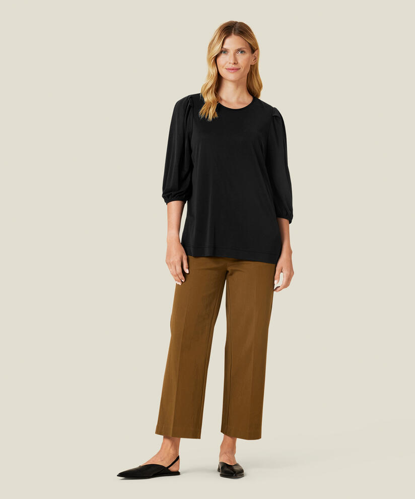 BINTA JERSEY TOP, Black, hi-res
