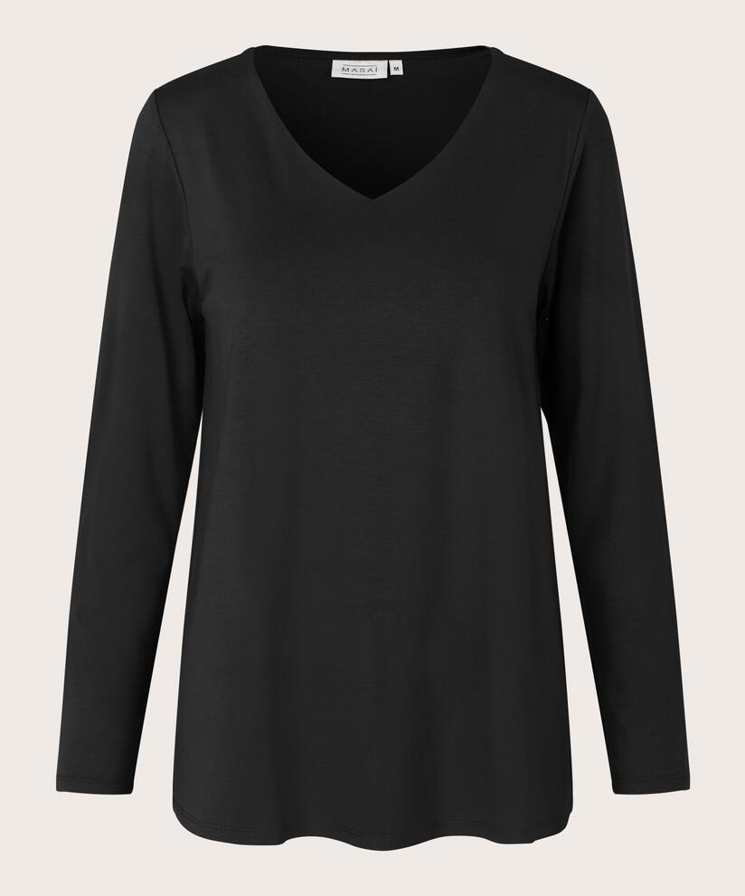 Digla JERSEY Top, Black, hi-res