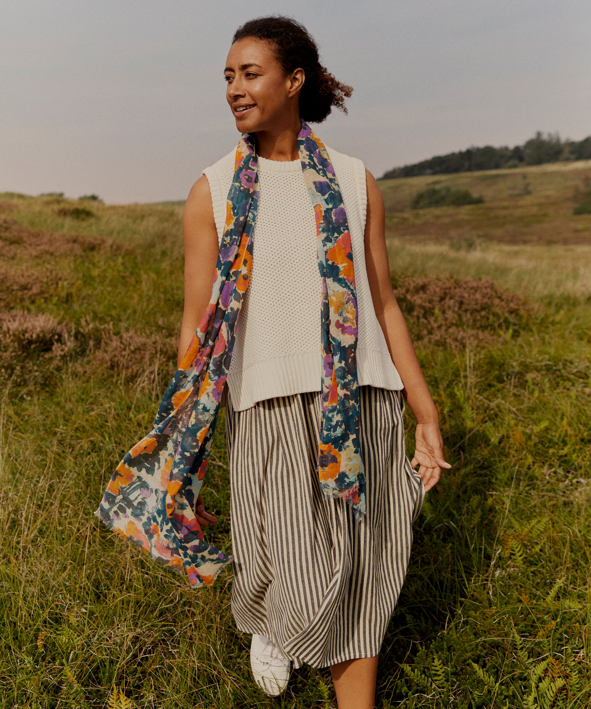 Aidalo Tørklæde, Meadow Violet