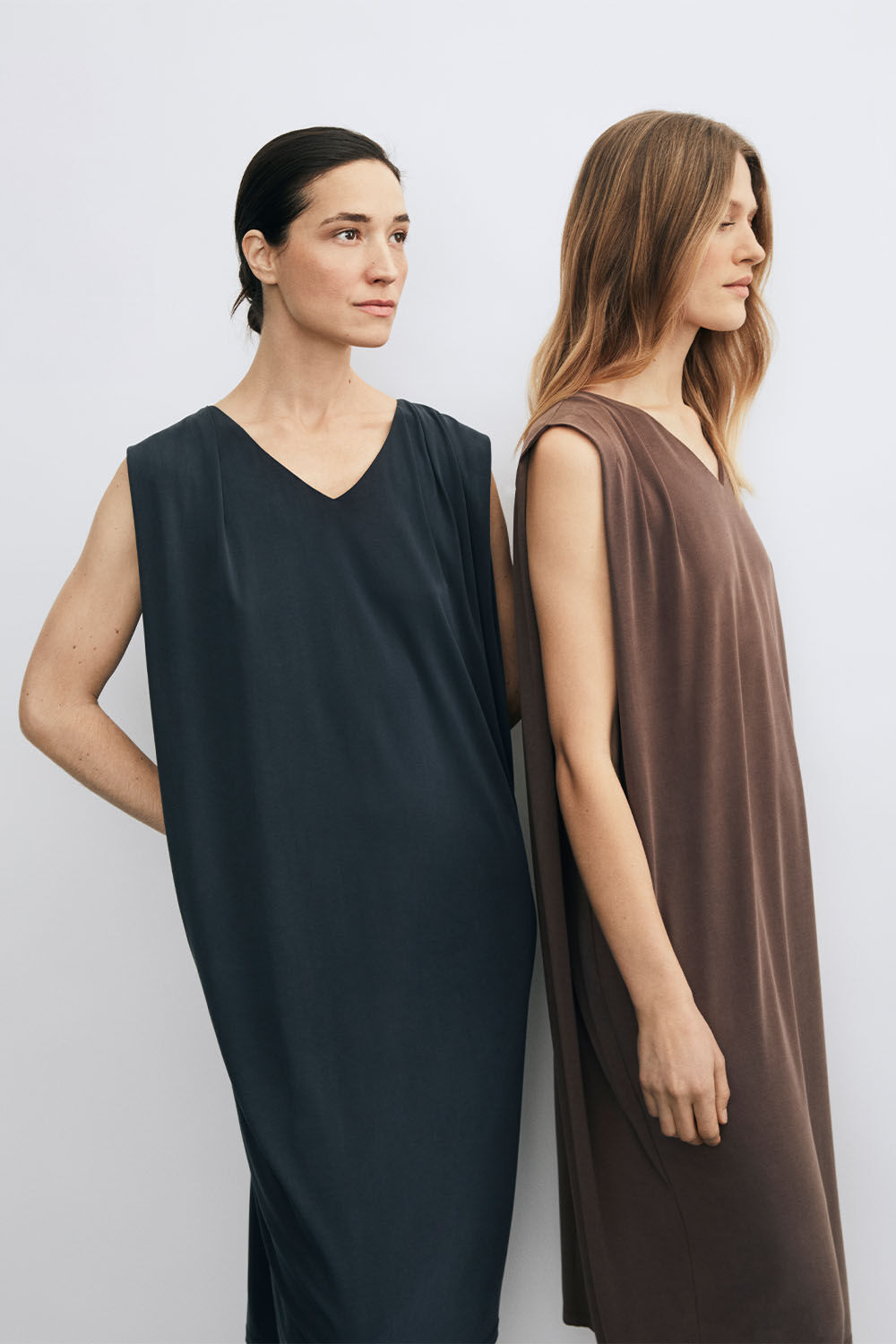 Ormanda JERSEY Kjole - Anthracite, Ormanda JERSEY Kjole - Pinecone