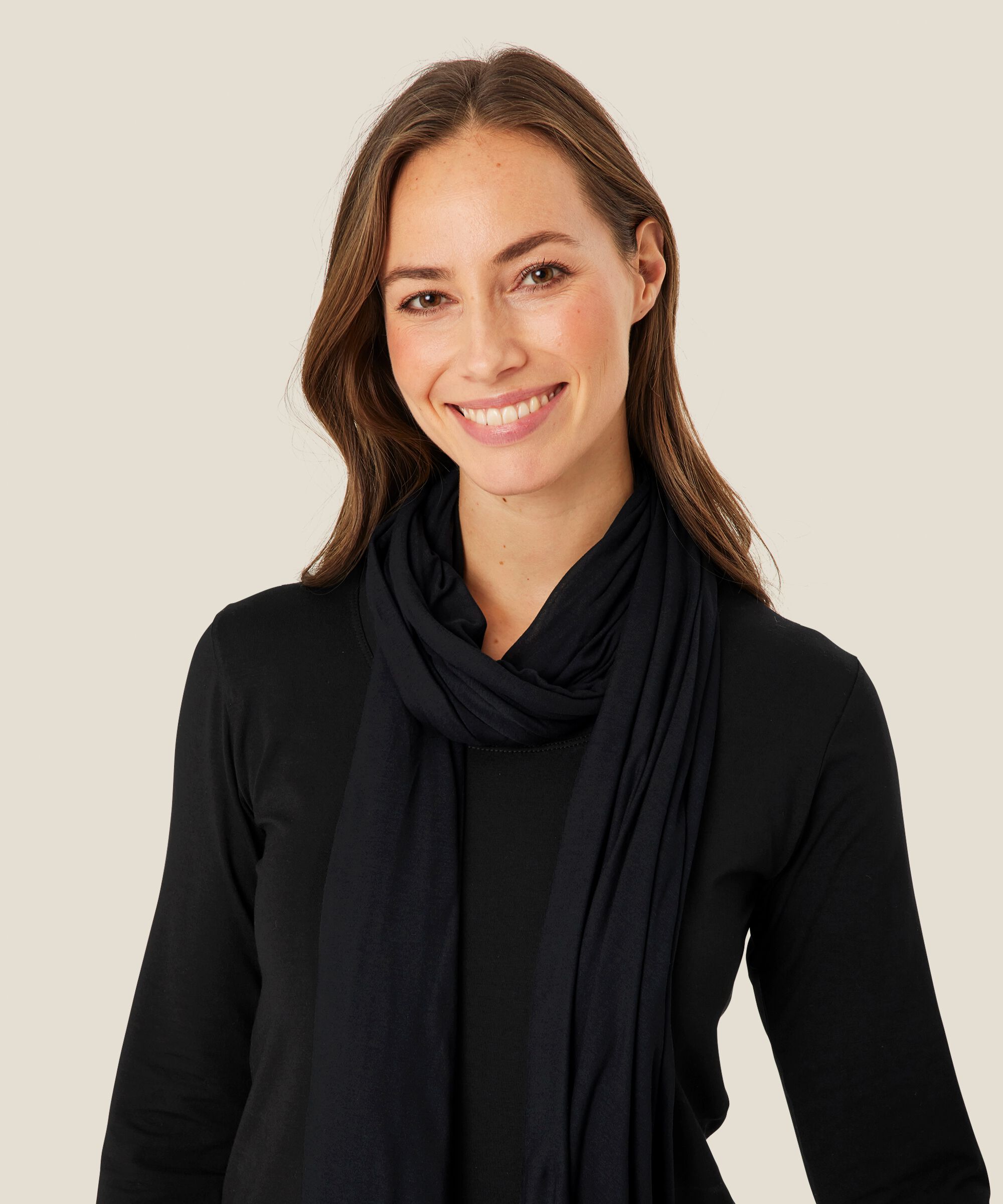 Amega JERSEY Tørklæde, Black