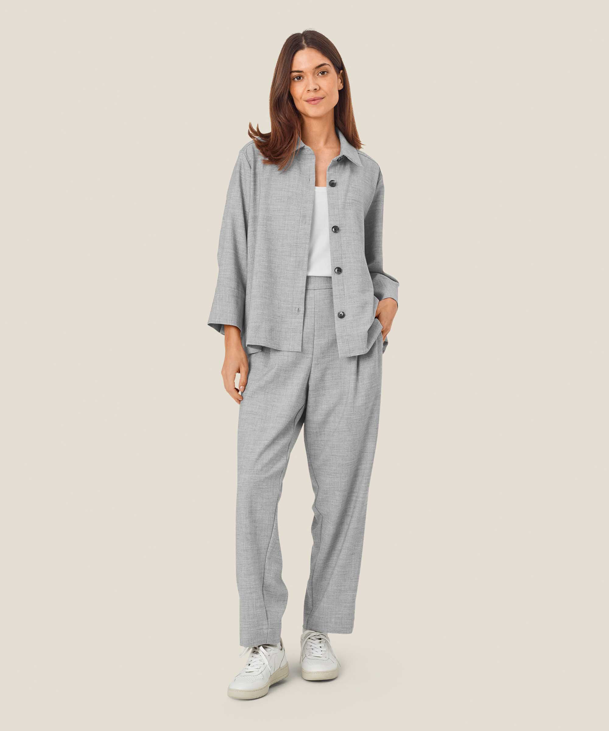 Parker Bukser, L. Grey mel.