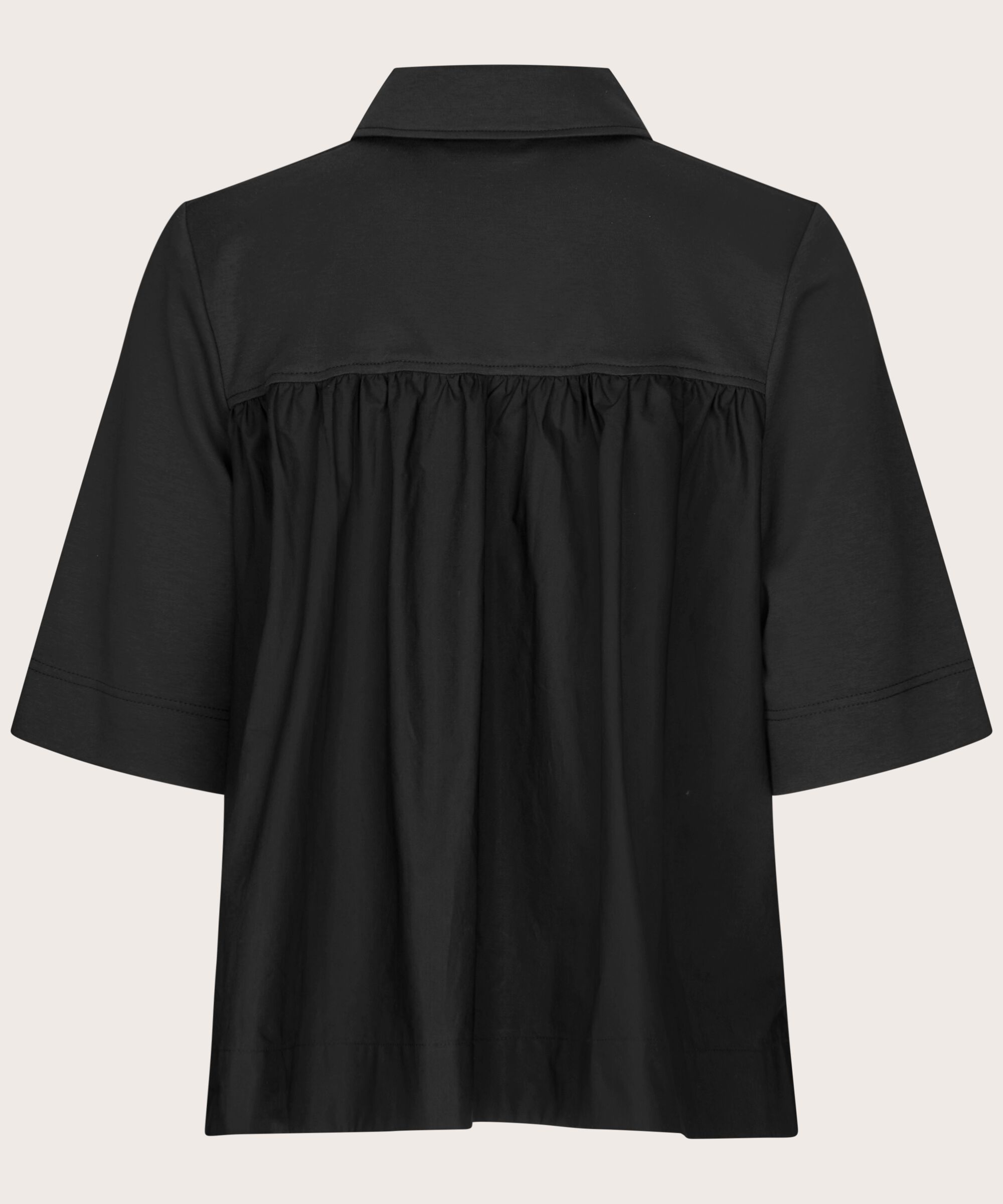 Ingelisa JERSEY Skjorte, Black