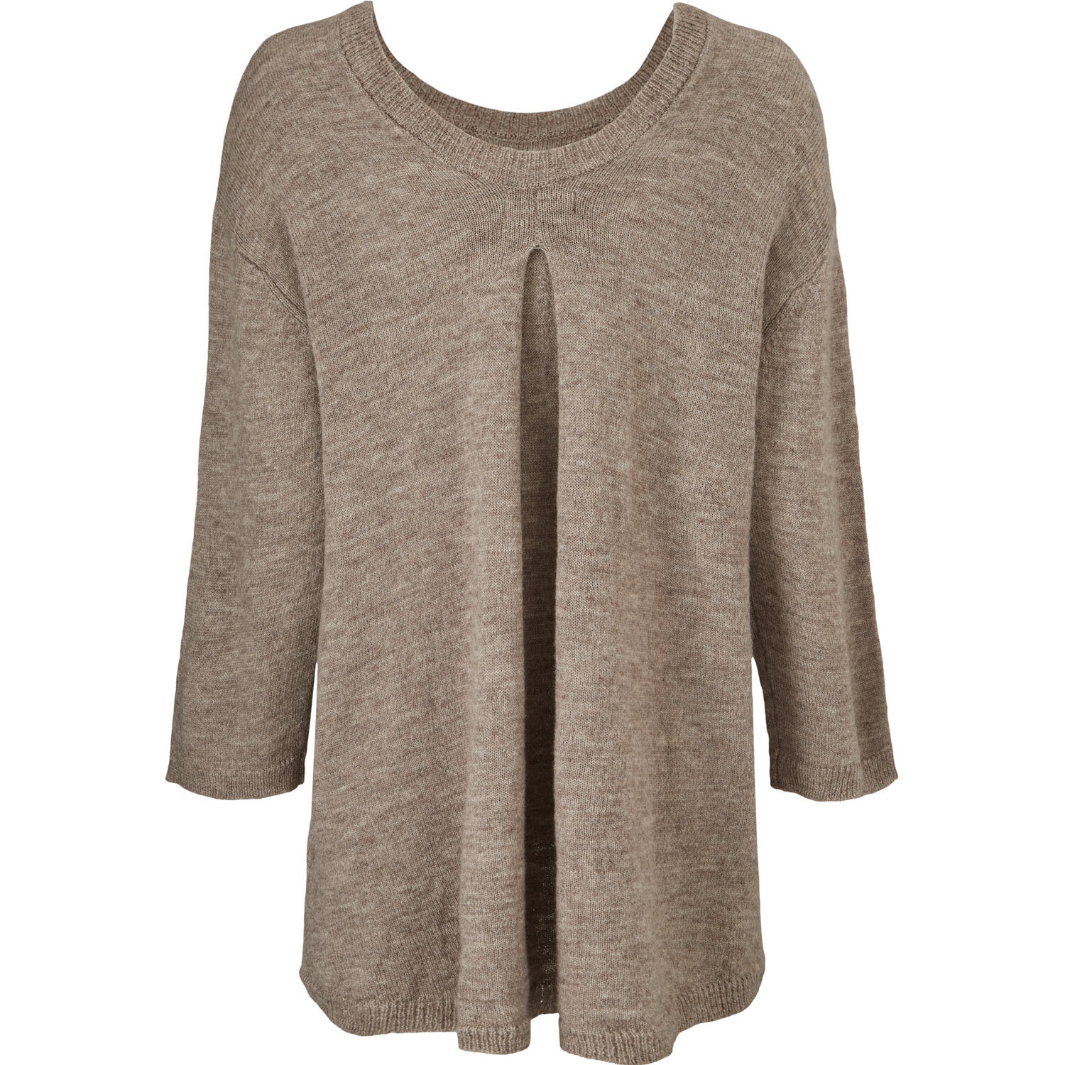 FRONA TOP, Brown melange