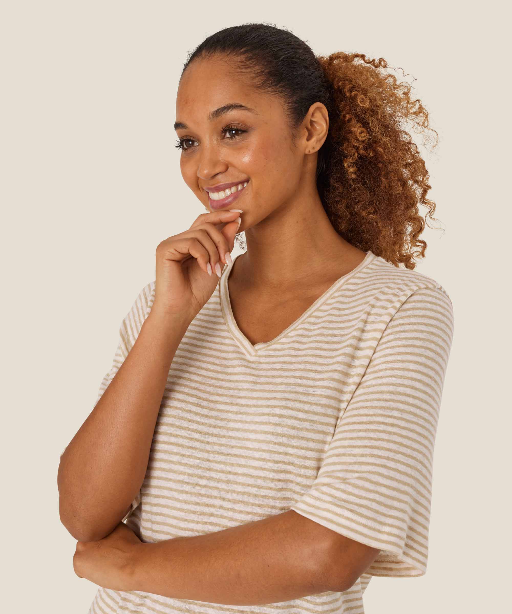 Gal JERSEY Tunika, Pale Khaki